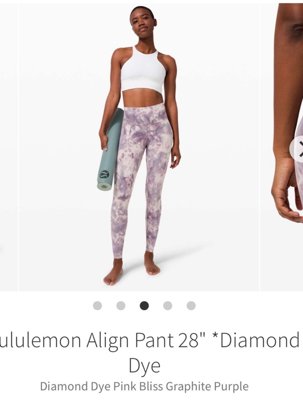 lululemon athletica Diamond Dye Leggings in Pink Bliss & Purple